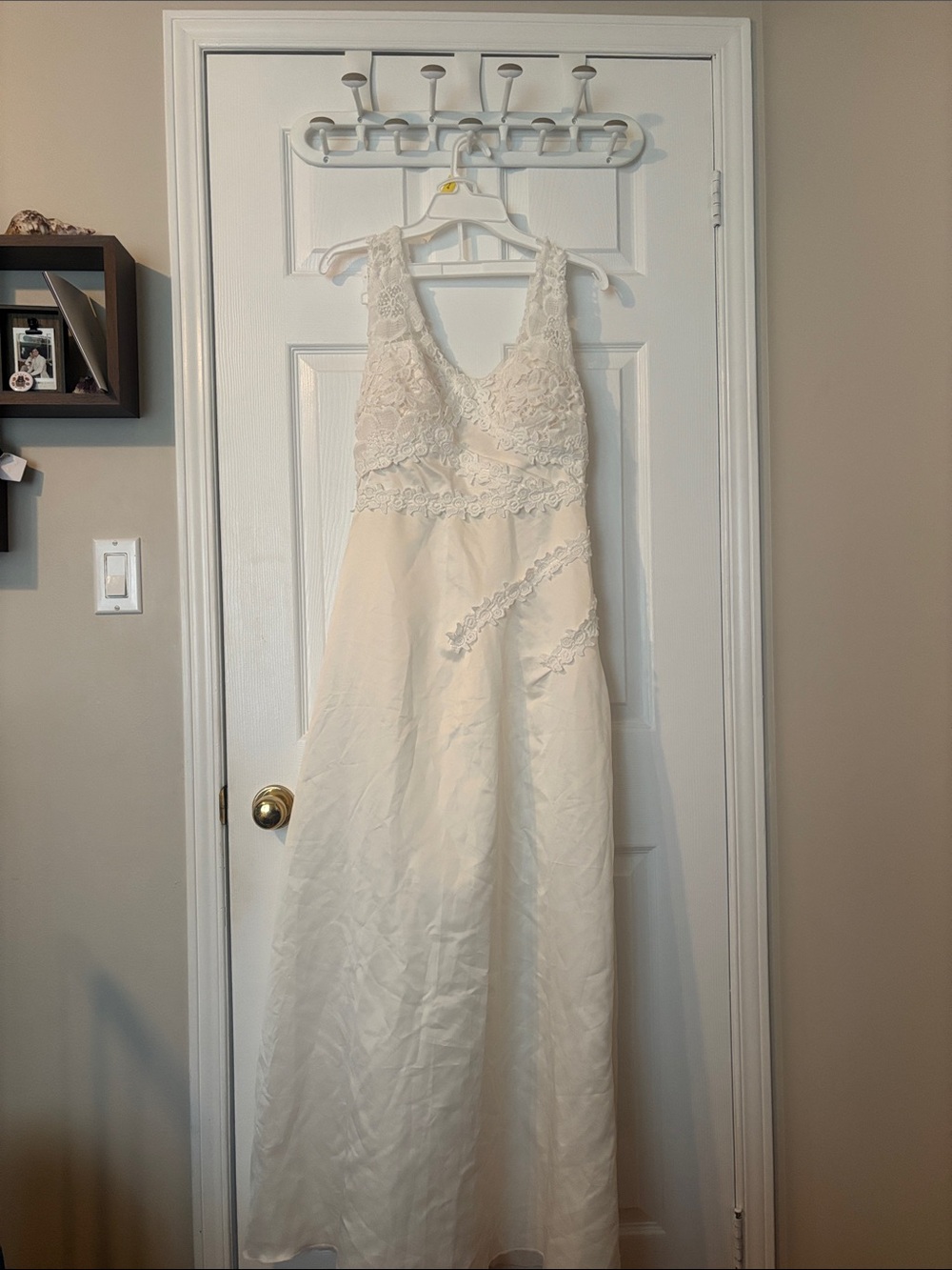 Wedding dress - Lace Bodice Ivory Slip Dress - Women Intimates & Sleepwear
